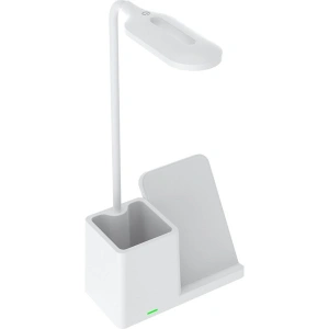 S-link SL-M9054 Siyah TypeC 10W Kablosuz Şarj Cihazı Kalemlikli Masa Lambası