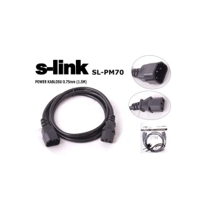 S-Link Sl-Pm70 1.5M 0.75Mm Monitör Power Kablo