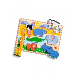 Safari Temalı Ahşap Yapboz, 8 Parça