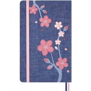 Sakura Tasarımlı A4 Boyutunda Çizgili Defter - Özel Seri
