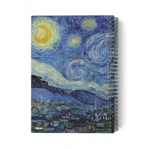 Sanat Temalı A5 Spiralli Defter, 100 Sayfa, Çizgisiz