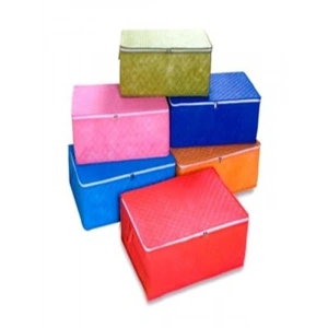 Sandık Tipi Extra Telalı Yorgan Hurcu, 3 Adet Çok Renkli