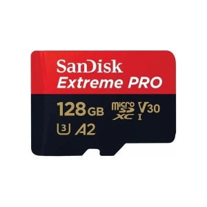 SanDisk Extreme Pro microSD UHS I Card 128GB for 4K on SmartP, Cam Drones 200MB/s R, 90MB/s W