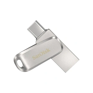 SanDisk Ultra Dual Drive Luxe USB Type-C 64 GB Gümüş Renkli Şifre Koruma Özellikli
