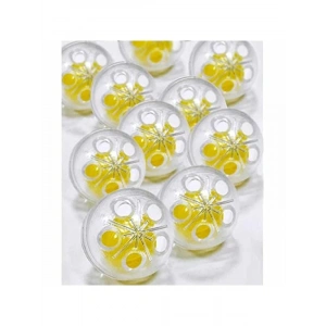 Sarı Amigurumi Çıngırak Zili (10 Adet)