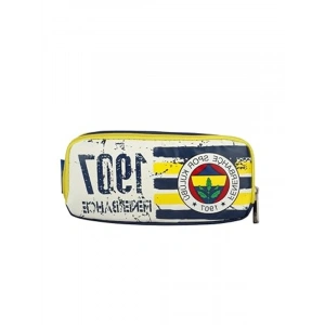 Sarı Lacivert Çift Bölmeli Kalem Çantası, Dekomus Defter Hediyeli