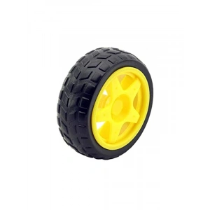 Sarı Renk Uyumlu Tekerlek - 6V 250 RPM Motor