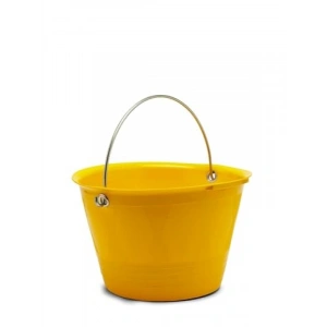 Sarı Renkli Plastik Saplı Kova