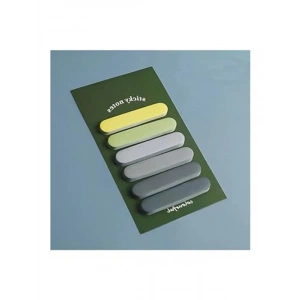 Sarı ve Yeşil Temalı 6 Renkli Not Seti, Post-it Yapışkan Kağıt