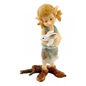 Sarılan Tavşan Figürü - Minyatür Peri Bahçesi