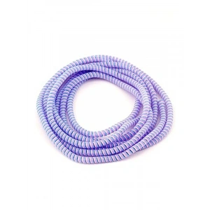 Şarj Aleti Kablosu Koruyucu Spiral Sarma Kılıf, Kordon Koruma İçin Eflatun