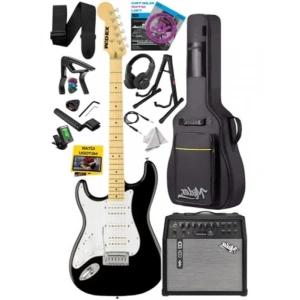 Şarjlı BT Amfili Elektro Gitar Seti - 50W, HSH Manyetik