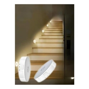 Şarjlı Kablosuz Hareket Sensörlü Led Lamba (2 Adet)