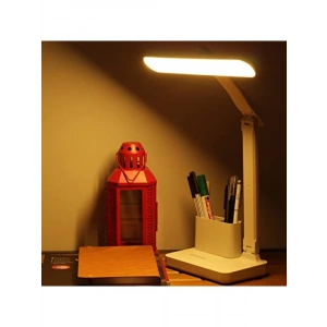 Şarjlı Masa Lambası - 3 Renk, Dokunmatik, Telefon Standlı