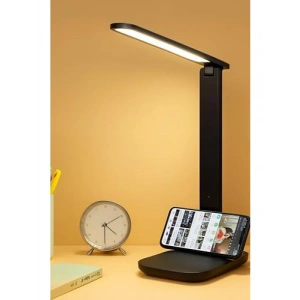 Şarjlı Masa Lambası, 3 Renk Dokunmatik, Telefon Standlı, 9W