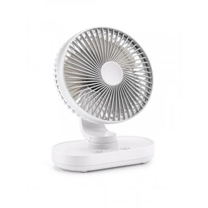 Şarjlı Masaüstü Vantilatör, 120° Dönme Özelliği ile Sessiz ve Taşınabilir Fan