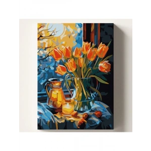 Sayılara Göre Boyama Tuvali, 50x70 cm Kendin Yap Seti