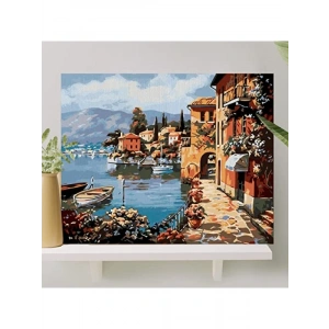 Sayılarla Boyama Tuval Seti, 40x50 CM - Fırça ve Boya Dahil