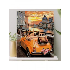 Sayılarla Boyama Tuval Seti Fırça ve Boya Dahil 40x50 CM