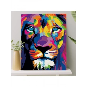 Sayılarla Boyama Tuval Seti, Fırça ve Boya Dahil, 40x50 cm