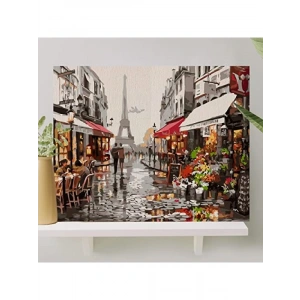 Sayılarla Boyama Tuval Seti (Fırça ve Boya Dahil) - 40x50 CM