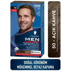 Schwarzkopf Men Perfect Beyazlara Karşı Jel Boya 50 Açık Kahve