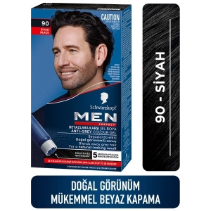 Schwarzkopf Men Perfect Beyazlara Karşı Jel Boya 90 Siyah
