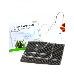 Şeffaf Cam Emiş/Çıkış Aparatı - 12 mm