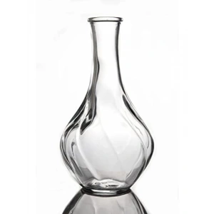 Şeffaf Cam İnce Boyun Vazo - 17 cm