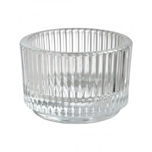 Şeffaf Cam Tealight Tutucu - 3,5 cm
