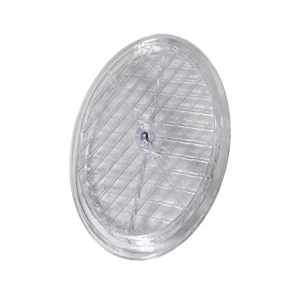 Şeffaf Doğalgaz Havalandırma Cam Menfez Kapağı - 18 cm Çap