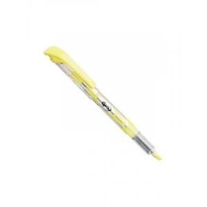 Şeffaf Gövdeye Sahip Fosforlu Likit Mürekkep Kalem, SARI