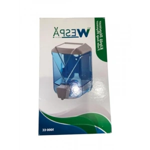 Şeffaf Mavi Köpük Sabun Dispenseri - Duvara Monte Edilebilir