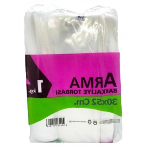 Şeffaf Naylon Bakkaliye Poşeti - 30x52 cm (5 Adet)