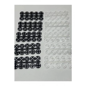 Şeffaf Plastik Çıtçıt, 10 mm, 5 Dal, Kullanışlı