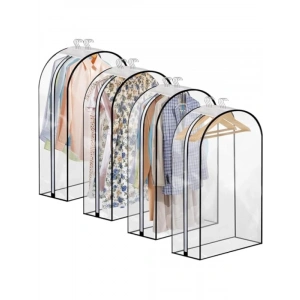 Şeffaf PVC Uzun Elbise Kılıfı - 60x100 cm