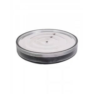 Şeffaf Siyah Dekoratif Katı Sabunluk, Modern Tasarım