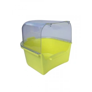 Şeffaf Üst Kısım ve Renkli Alt Kısım ile Kuş Banyosu