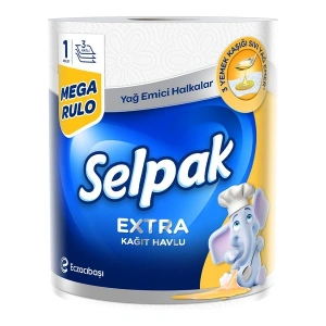 Selpak® Extra 1=3 Yağ Emici Mega Rulo Kağıt Havlu