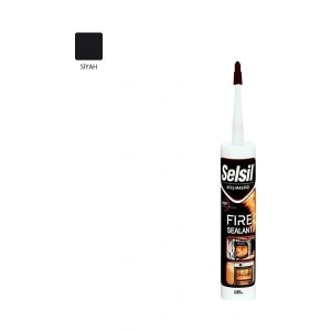 Selsil Ateş Mastiği Siyah 300 ml 1500 Dereceye Dayanıklı