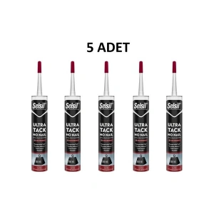 Selsil Ultra Tack Beyaz Silikon 290 ml 5 Adet