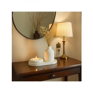 Seramik Vazo, Mumluk ve Tepsi Seti