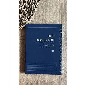 Sert Kapaklı A5 Spiralli Çizgili Not Defteri - 80 Yaprak