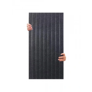 Ses Emici Dekoratif Akustik Panel, 45x90 cm, 2 Adet Antrasit Renkli