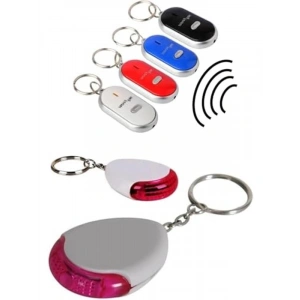 Sese Duyarlı Işıklı Anahtar Bulucu Anahtarlık, Kırmızı