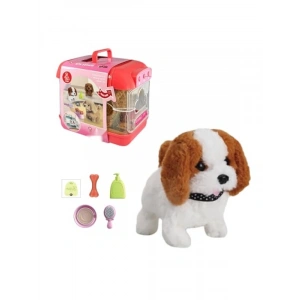 Sesli Işıklı Hareketli Köpek Seti, Taşıma Çantası ile