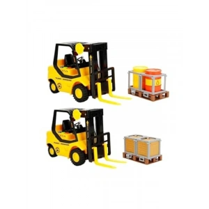 Sesli ve Işıklı 24 cm Forklift Oyuncak, Maxx Wheels ile Eğlenceli Oyun