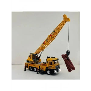 Sesli ve Işıklı Çek Bırak Vinç, 30 cm Boyutunda Eğlenceli Oyun Aracı