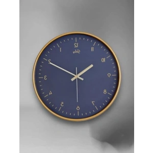 Sessiz Akar Duvar Saati - 30 cm, Siyah Kadran