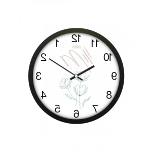 Sessiz Mekanizma Cam Duvar Saati - 30 Cm